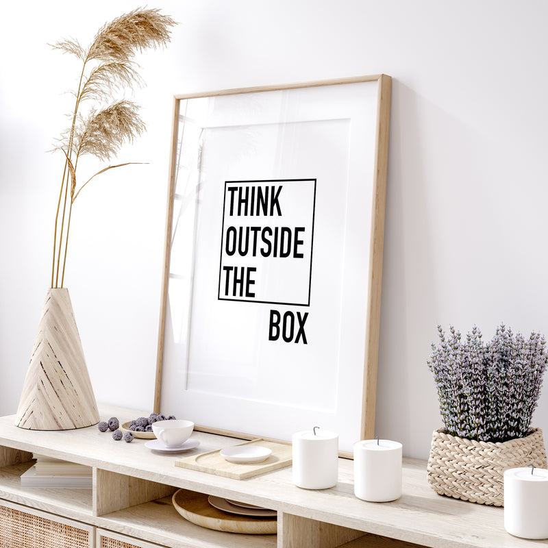 "THINK OUTSIDE THE BOX" POSTER
