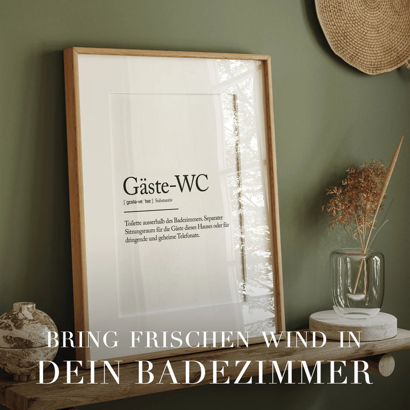 "Gäste-WC" Definitions Poster
