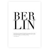 "BERLIN” CITY POSTER