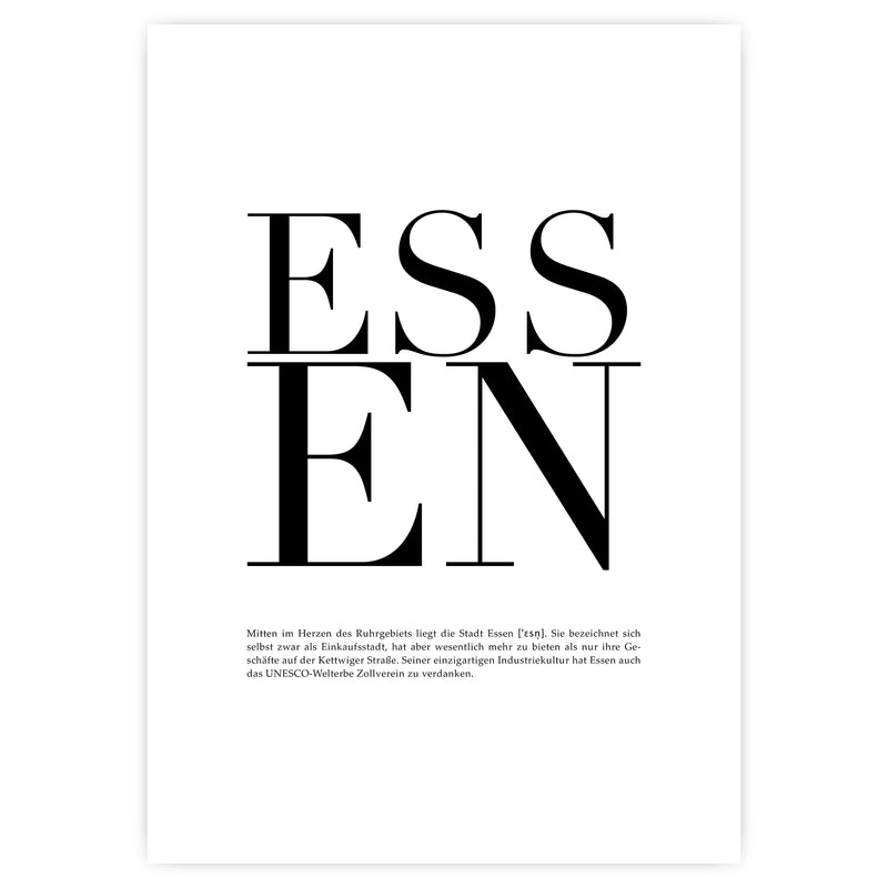 "ESSEN” CITY POSTER