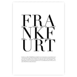 "FRANKFURT” CITY POSTER
