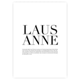 "LAUSANNE” CITY POSTER