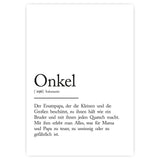 "Onkel" Definitions Poster
