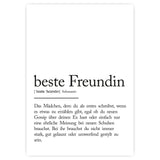 "beste Freundin" Definition Poster