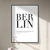 "BERLIN” CITY POSTER