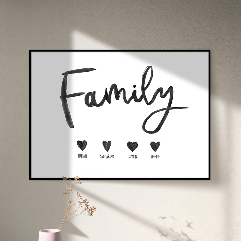 "FAMILY GEMALT” PERSONALIZED POSTER