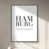"HAMBURG” CITY POSTER