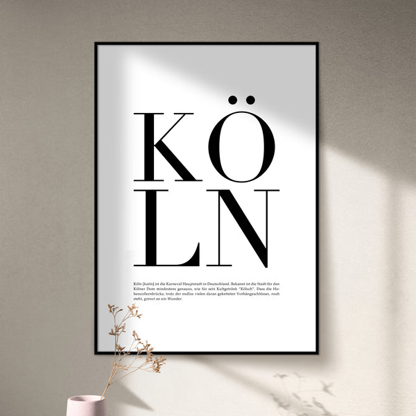 "KÖLN” CITY POSTER