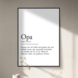 "Opa" Definition Poster